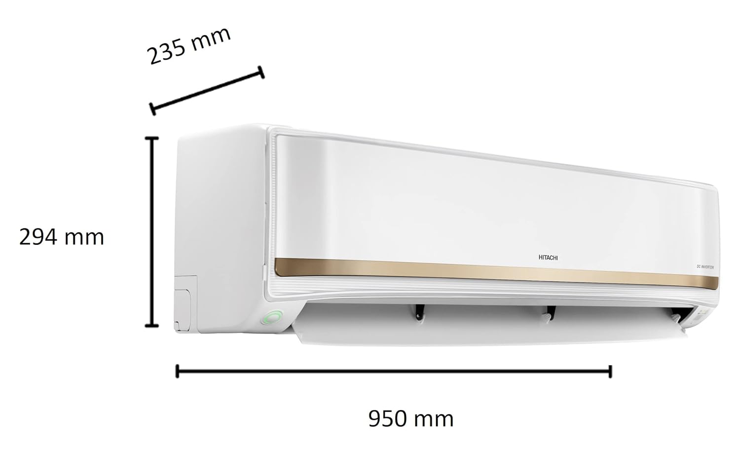 Hitachi Split AC Inverter Dimension