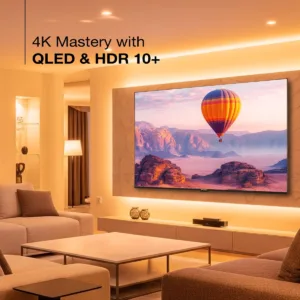 Sansui 190cm (75) Google TV QLED (4K), HDR10+, HSR 120Hz with Dolby Vision, Dolby Atmos & 30W Box Speaker (JSW75UG23QF)