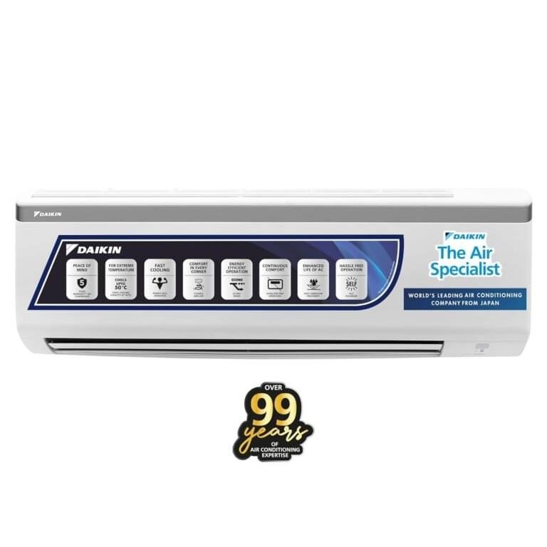 Daikin Split AC 0.8 TR 3 Star FIXED SPEED FTQ30UV16V1 Daikin-Split-AC-FTL