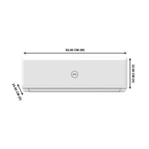 GODREJ SPLIT AC NON INVERTER 3 STAR 1.5TR SFC18PTC3-WWP