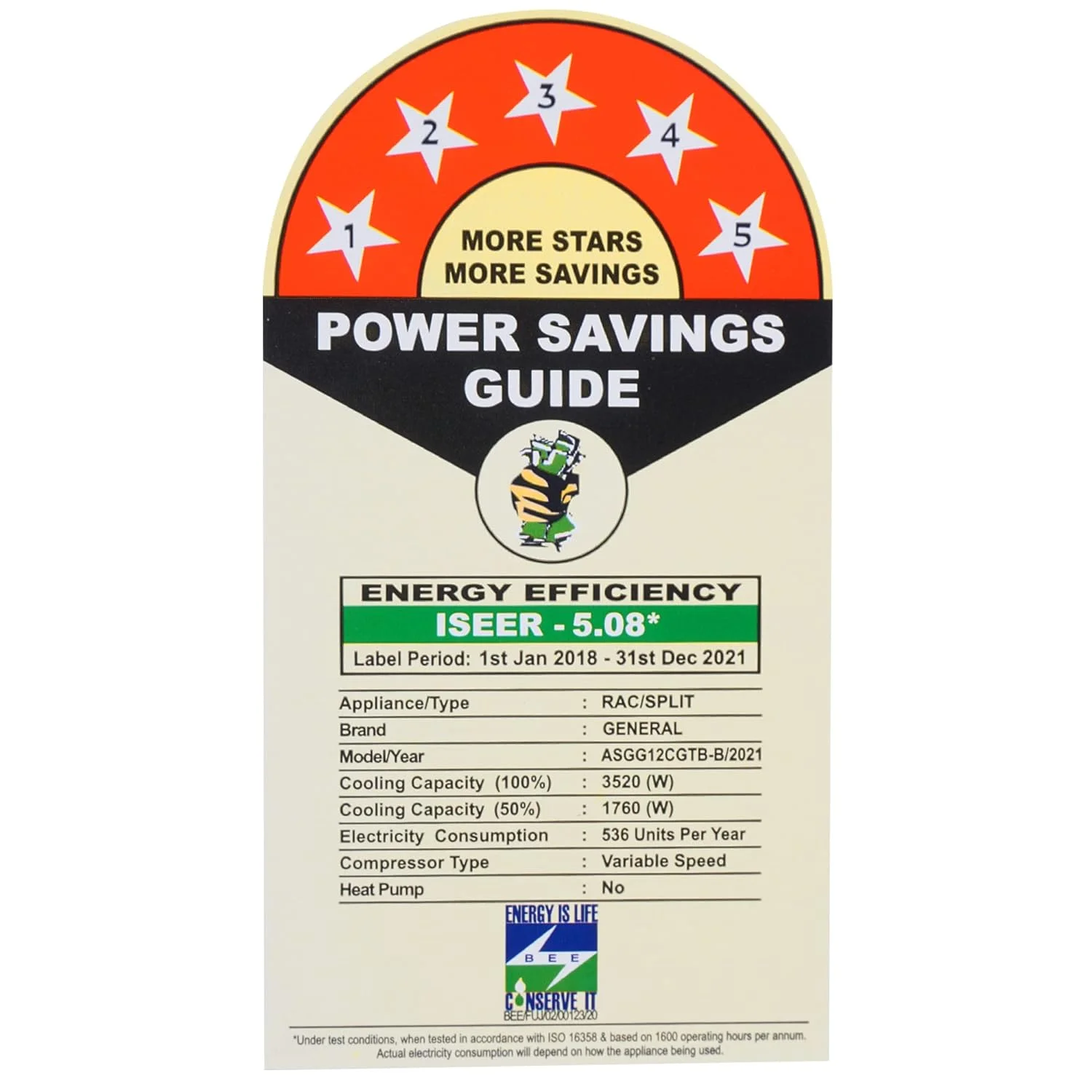 O General 5 Star Sticker